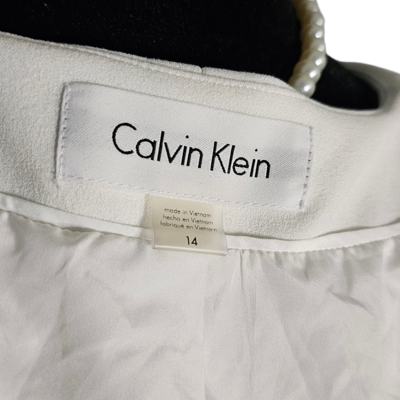 Calvin Klein White Women's Blazer - Picture 4 of 4